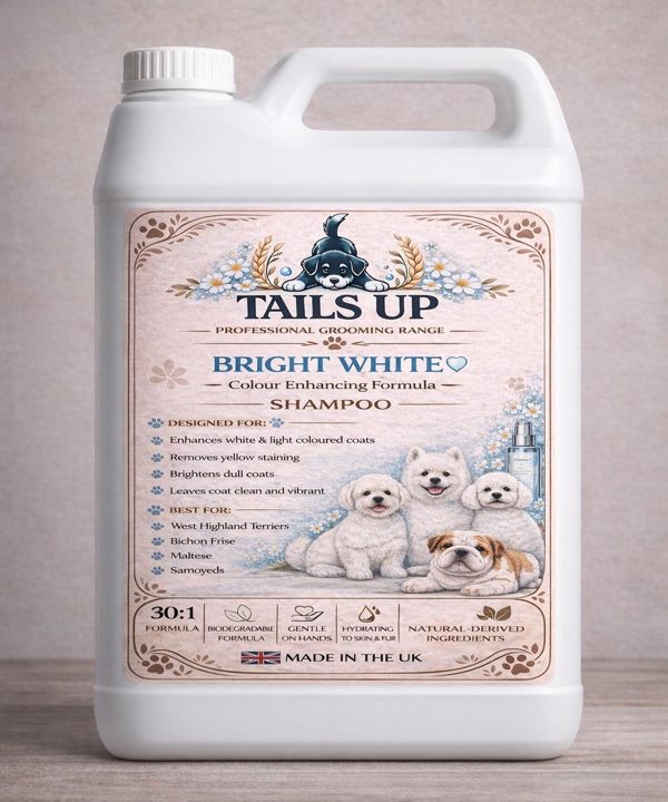 Tails Up Bright White Colour Enhancing Dog Shampoo