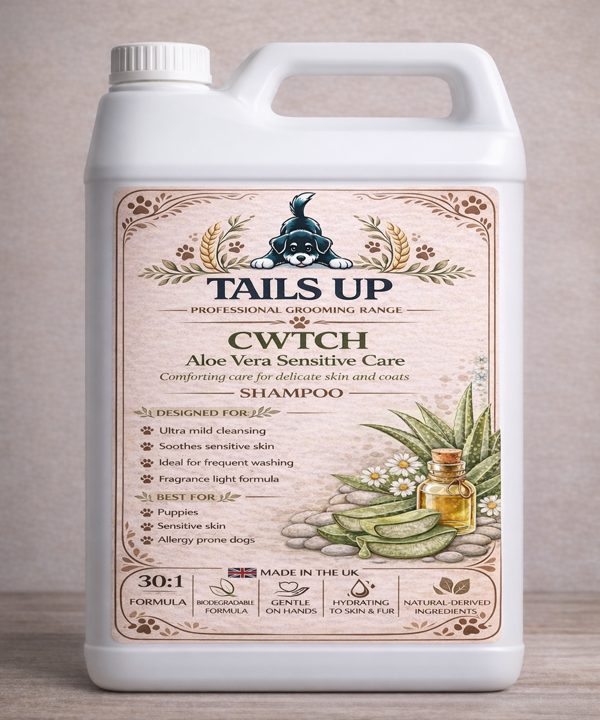 Tails Up Cwtch Aloe Vera Sensitive Care Dog Shampoo for Puppies