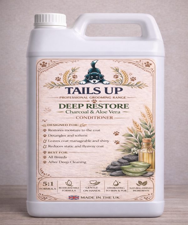 Tails Up Deep Restore Charcoal and Aloe Vera Dog Conditioner